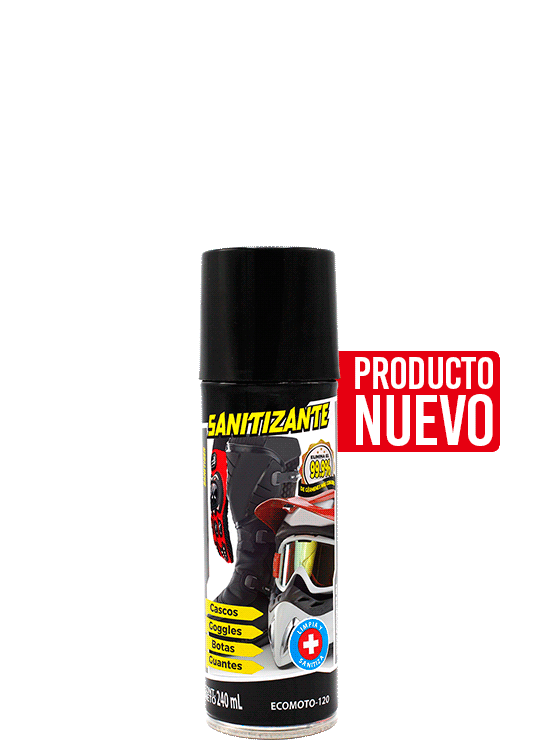 Sanitizante para cascos, guantes y equipo